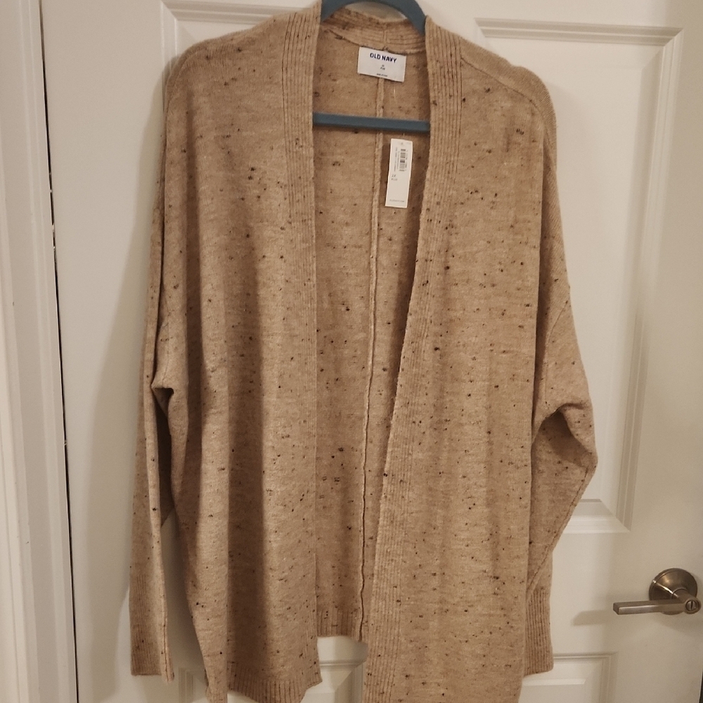 Old Navy Women's Speckled Tan Sweater